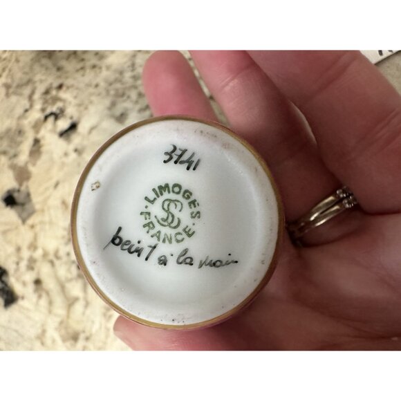 VTG Limoges Bein 1a La Mein Hand Painted Limited Edition Trinket Ring Pill Box - Picture 3 of 14